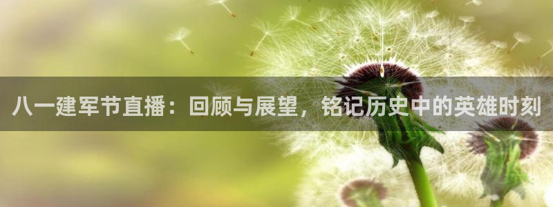857直播体育免费平台：八一建军节直播：回顾与展望，铭记历史中的英雄时刻